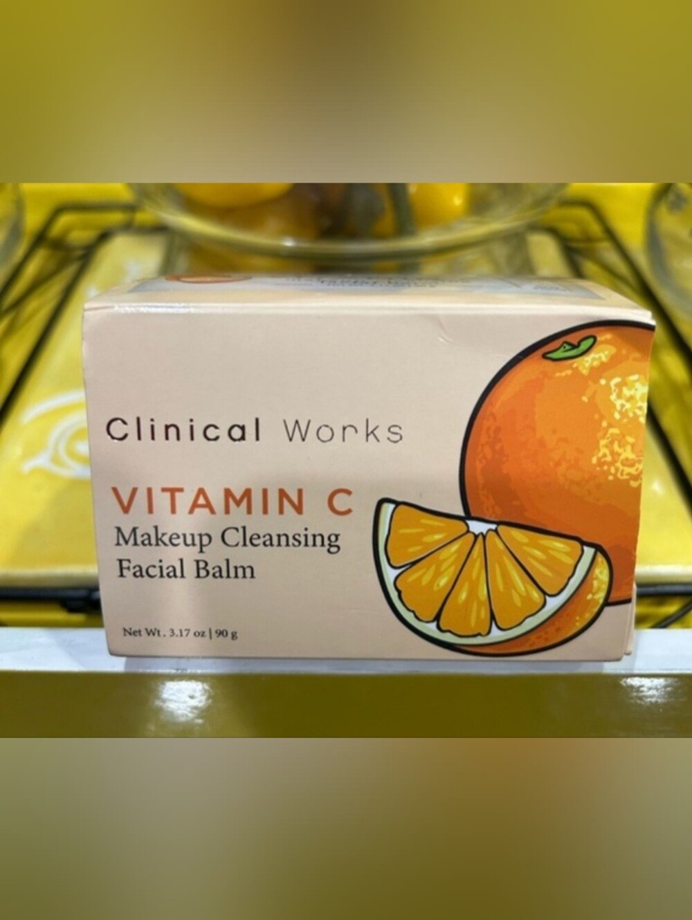 Clinical Works Vitamin C Makeup Cleansing Facial Balm - Orange